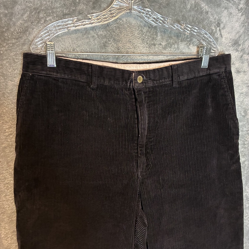 Savane Mens Classic Wale Cord Pants 36x34 Preppy Academia Retro Neutral Black
